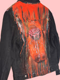Custom Denim Jacket “Melting Rose”