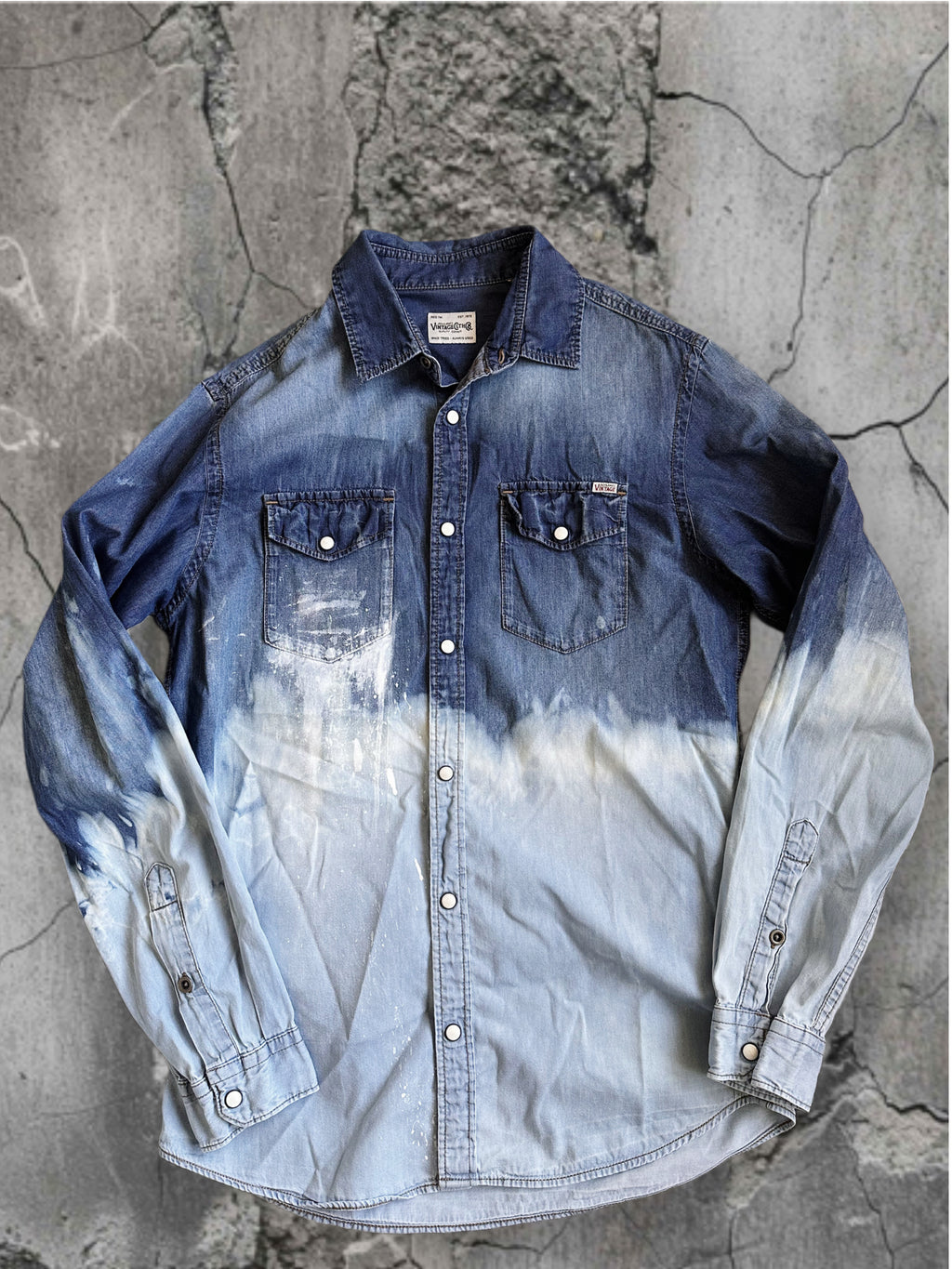 Denim Shirt “Hands in Thistle”