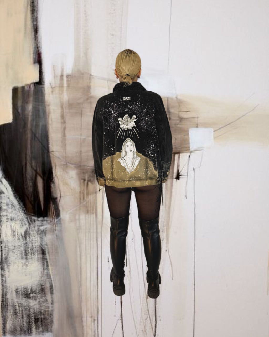 👑 Custom Denim Jacket “Madonna”
