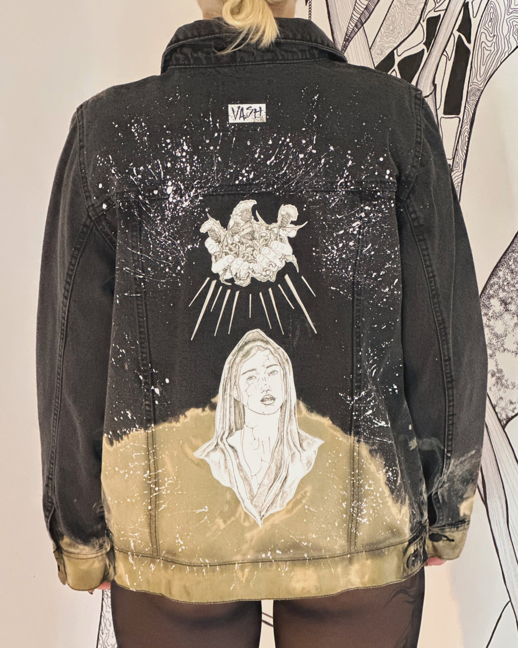 👑 Custom Denim Jacket “Madonna”