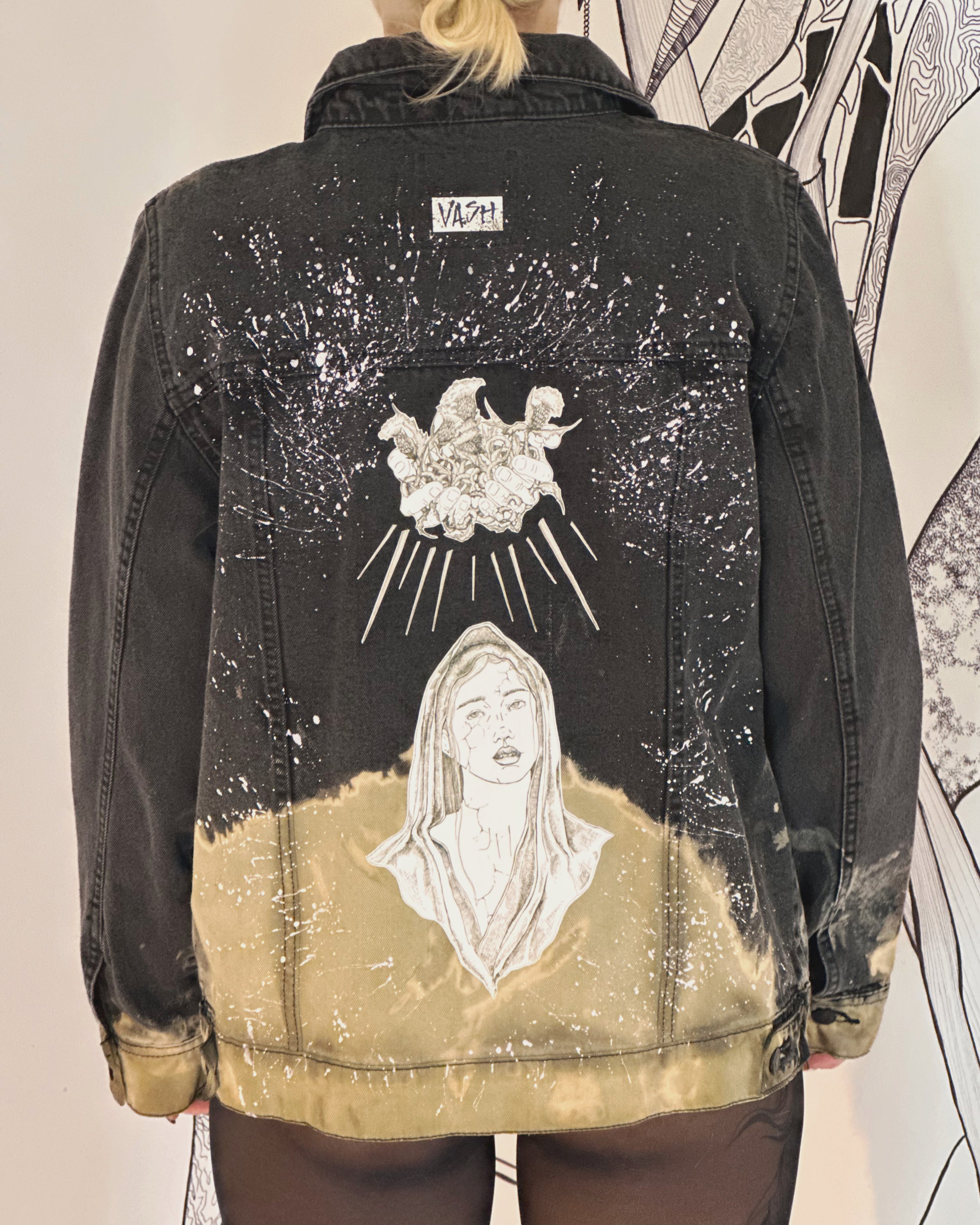 👑 Custom Denim Jacket “Madonna”