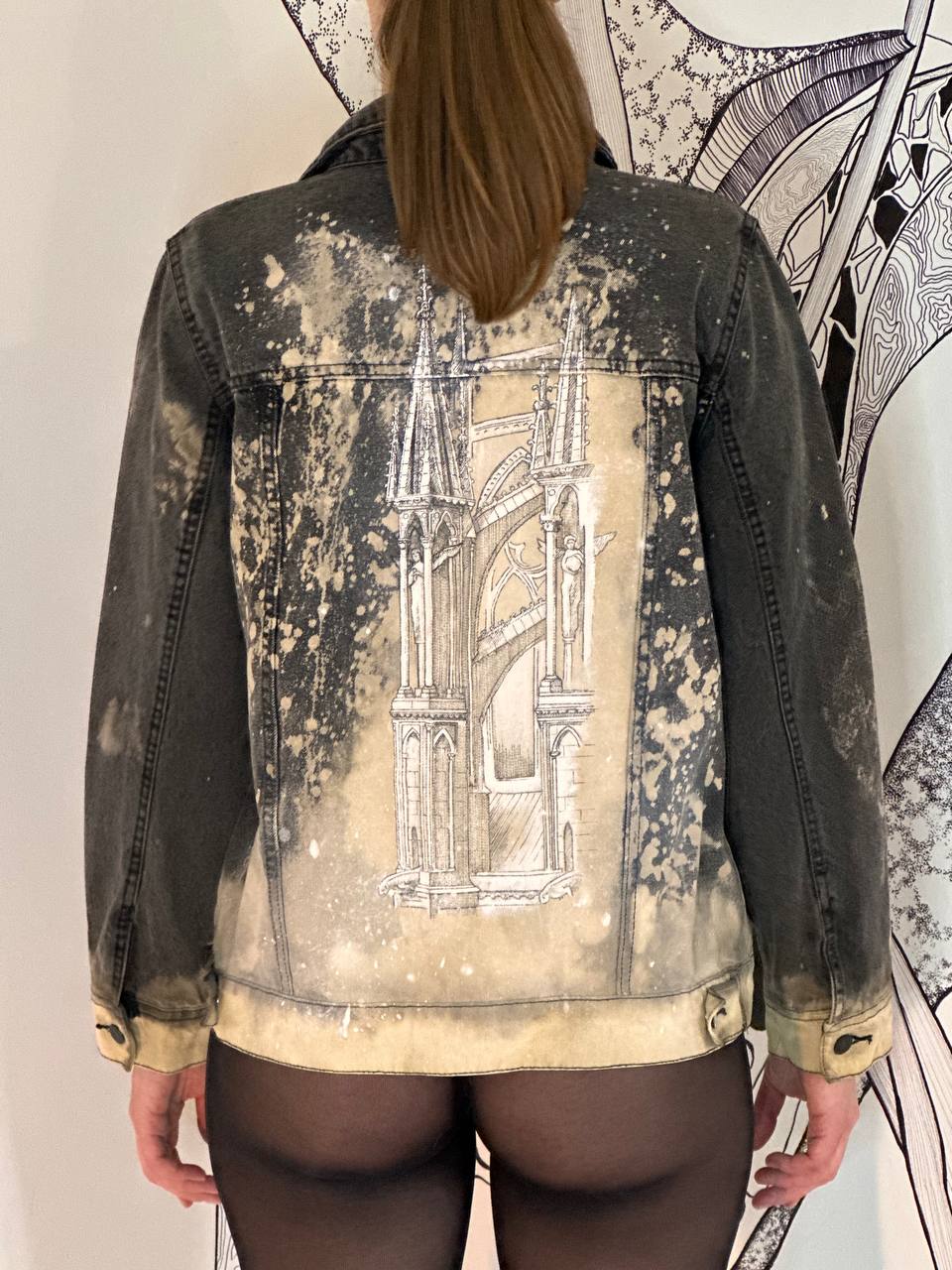 🕍 Custom Denim Jacket “Gothic Dreams”