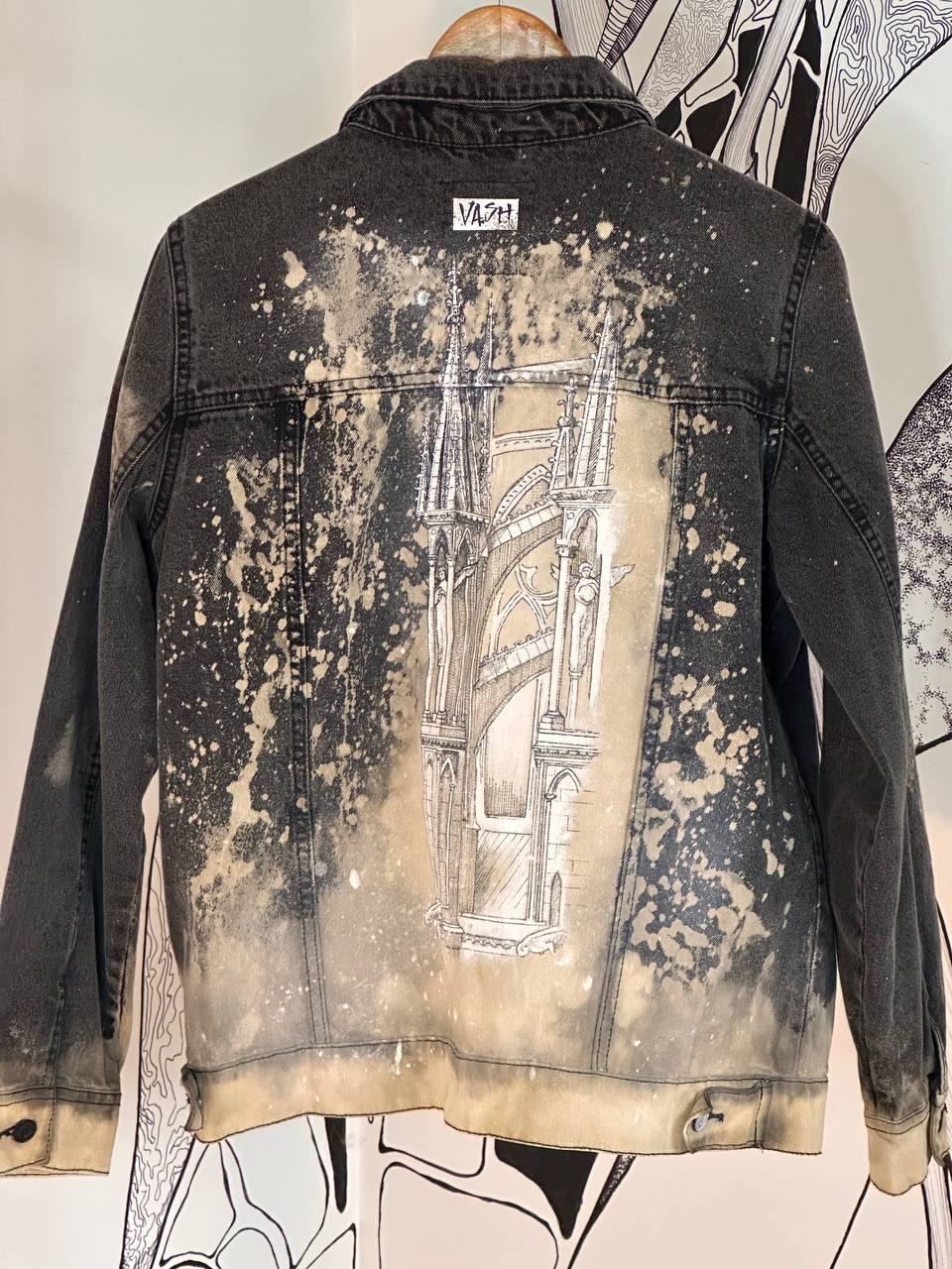 🕍 Custom Denim Jacket “Gothic Dreams”