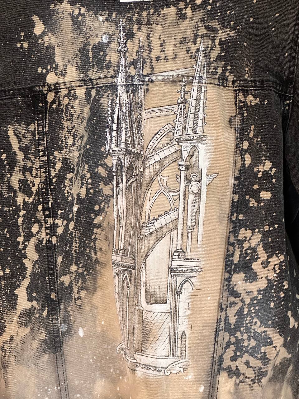 🕍 Custom Denim Jacket “Gothic Dreams”