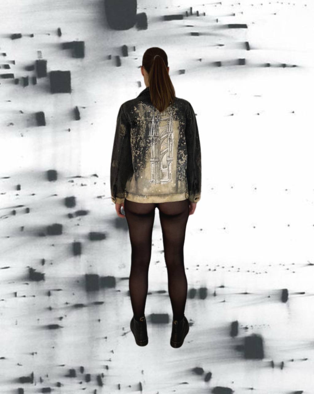 🕍 Custom Denim Jacket “Gothic Dreams”